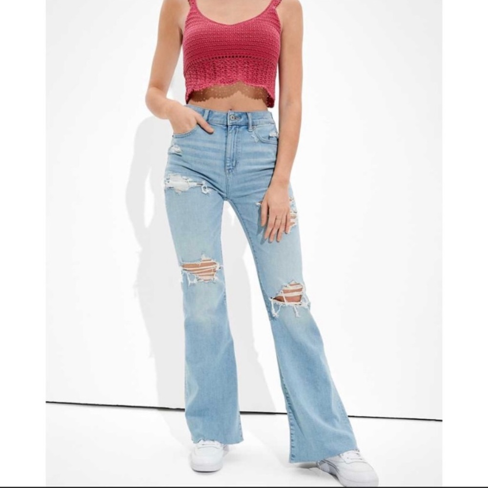 AE super hi rise flare NWOT